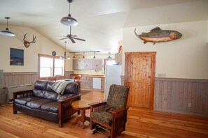 Fernseher, Kamin, DVD-Player