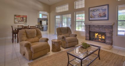 4 Bedroom Single Story Golf Course Home, Heated Diving Pool + Slide, & Hot Tub