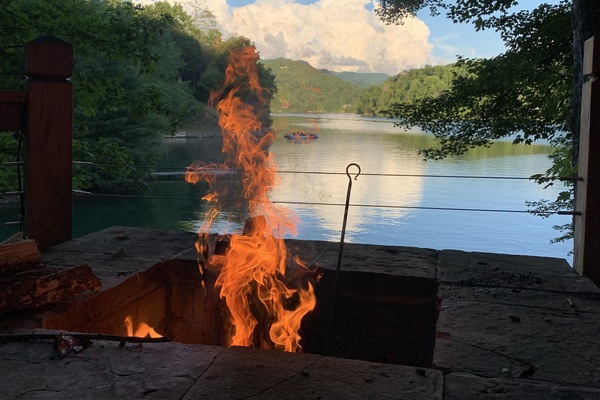 Relax by the fire pit