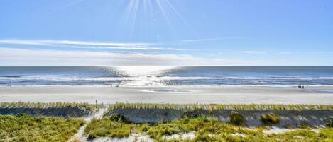 Accommodatie ligt op het strand