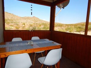Dining - Sunrise Ridge: Modern. Spacious Inside & Outside. (Terlingua)
