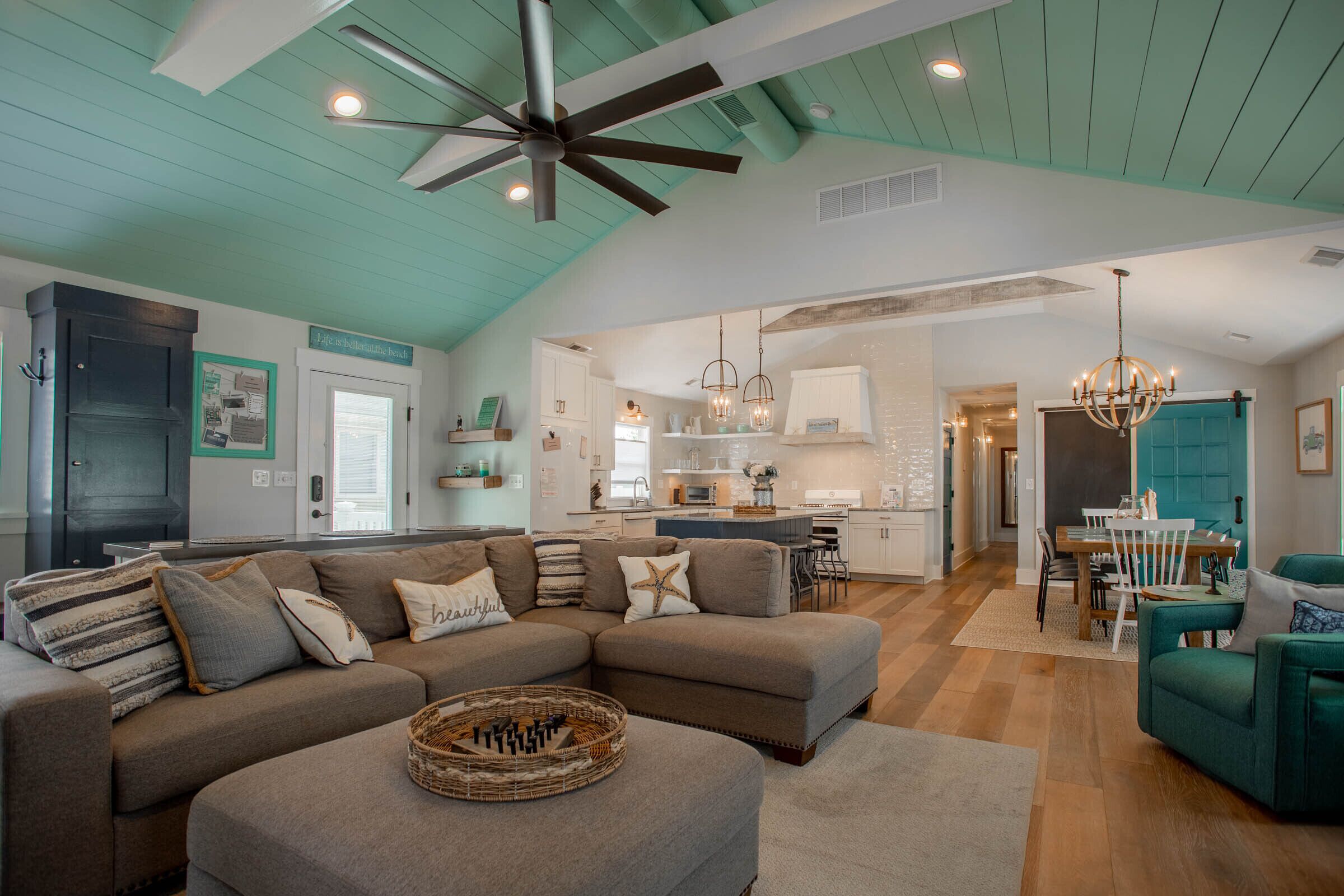 TV, DVD player, foosball, table tennis