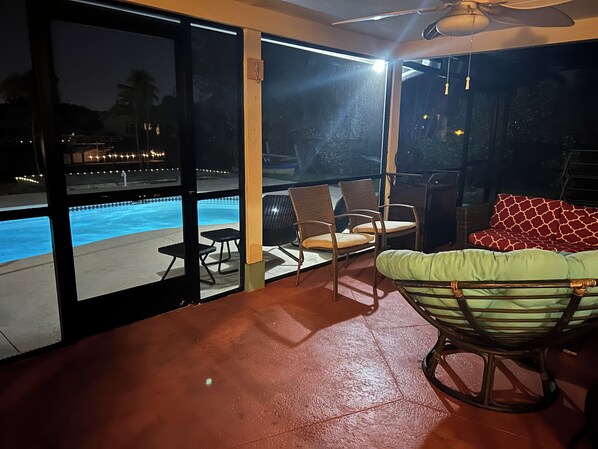 A heated pool
