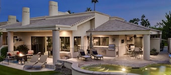 3 Ensuites, 3.5 baths, 3,000 sqft, Night Lit Mountain & Golf Views, Pvt Pool/Spa