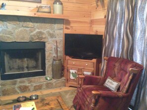 Smart TV, fireplace, DVD player, books - The Perch, Fantastic Mtn Lake View! Very clean, Dogs Welcome. (Hiawassee)