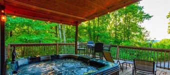 Hanki valmis syksyyn! 3 metsäinen Acres, kaunis järvinäköala, Hot Tub ja Fire Pit!