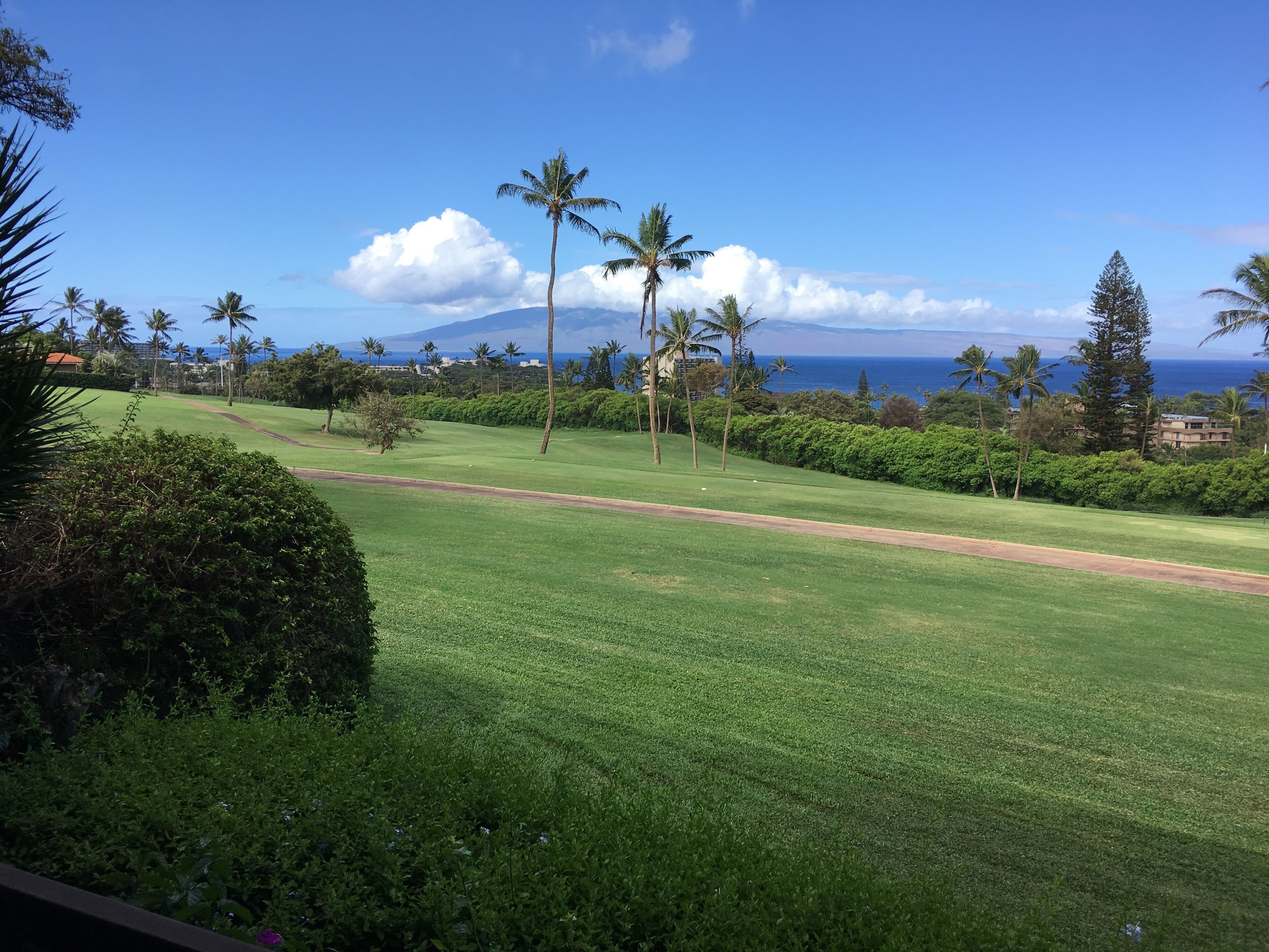 View to the island of Lanai from 1st floor lanai