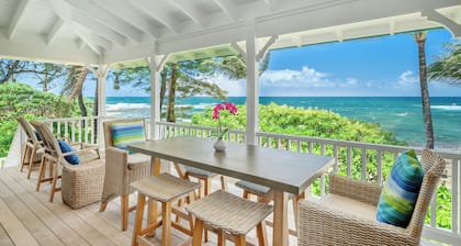 Luxury Beachfront Home in Haena AC, Pool TVNC5141