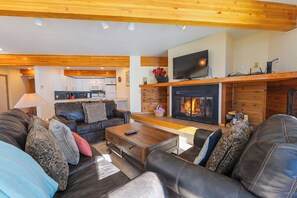 تلفزيون، مدفأة، مشغل دي في دي، ستيريو