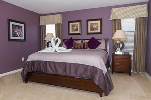 5 bedrooms, in-room safe, iron/ironing board, travel cot