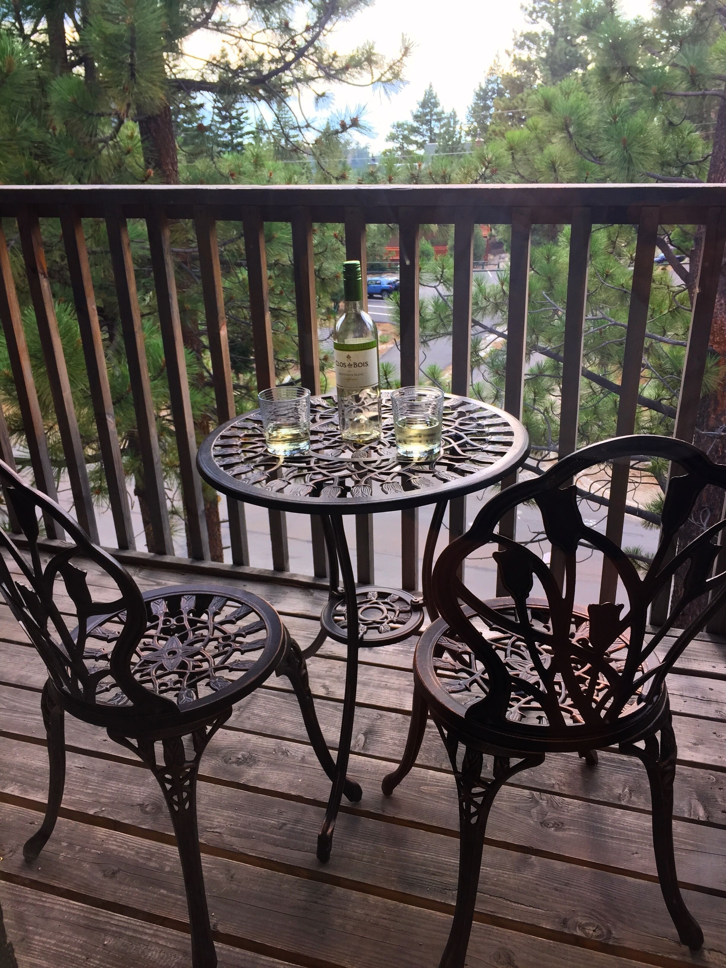 Enjoying the Lake View from the top deck
