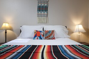 4 bedrooms, desk, iron/ironing board, travel cot