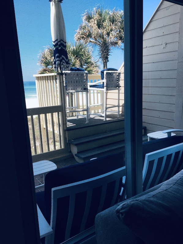 deck view from living room