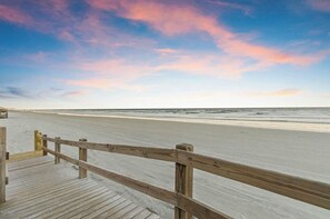 On the beach, beach towels