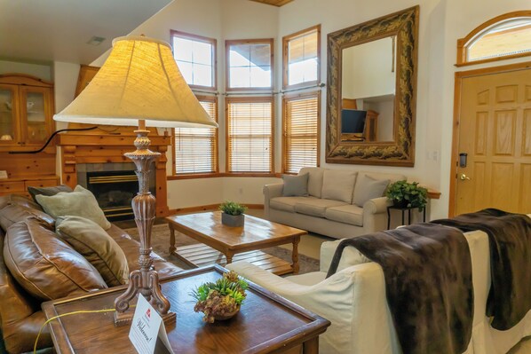 تلفزيون، مدفأة، مشغل دي في دي