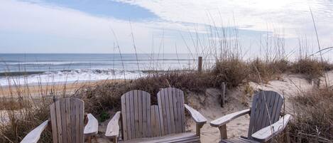 Sun-loungers, beach towels