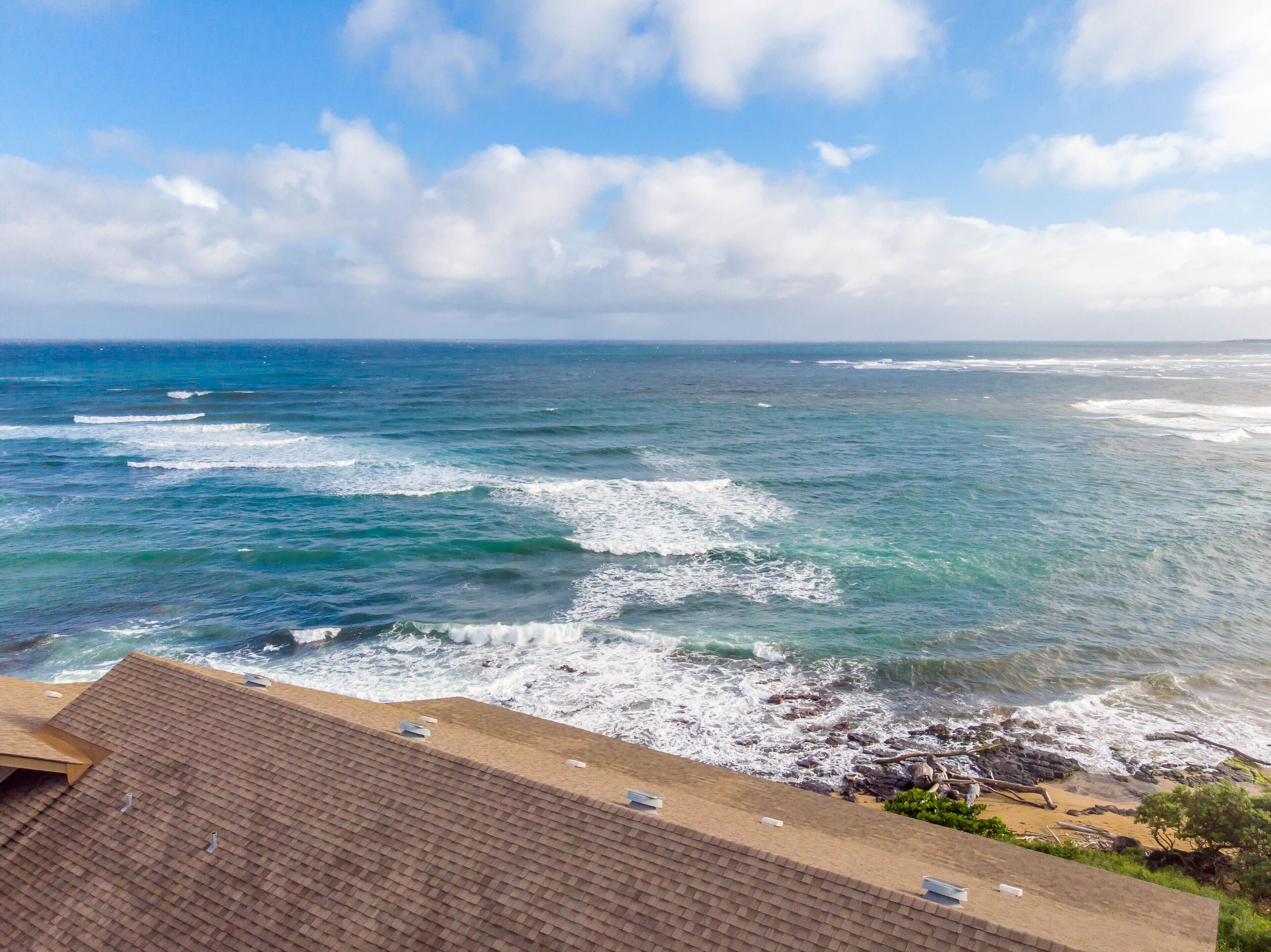 On the beach, sun loungers, beach towels
