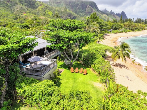 Beachfront Luxury Home, Panoramic Ocean Views, Walk To Tunnels Beach TVNCU-1214