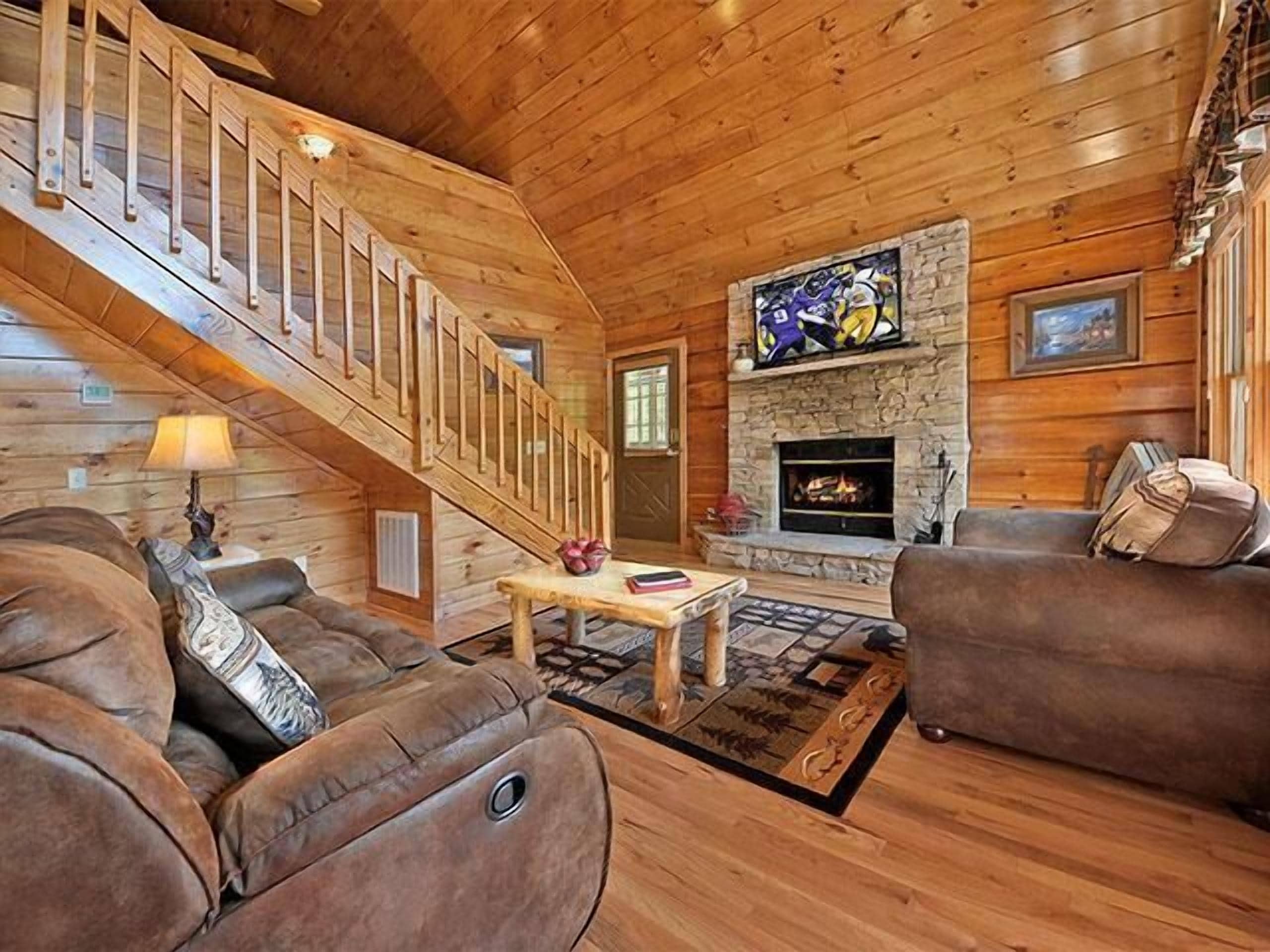 Smart TV, fireplace, video game console