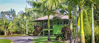 Afgelegen tuinbungalow in de jungle