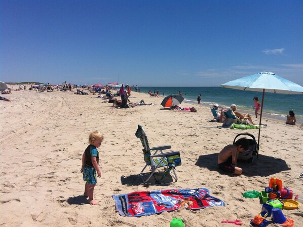 Sun loungers, beach towels