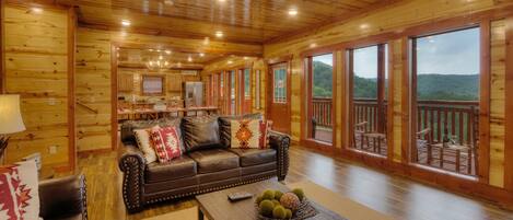 Televisión, chimenea y videojuegos