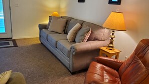 Smart TV, lareira, DVD player, livros
