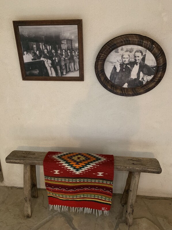 Foyer with old photos