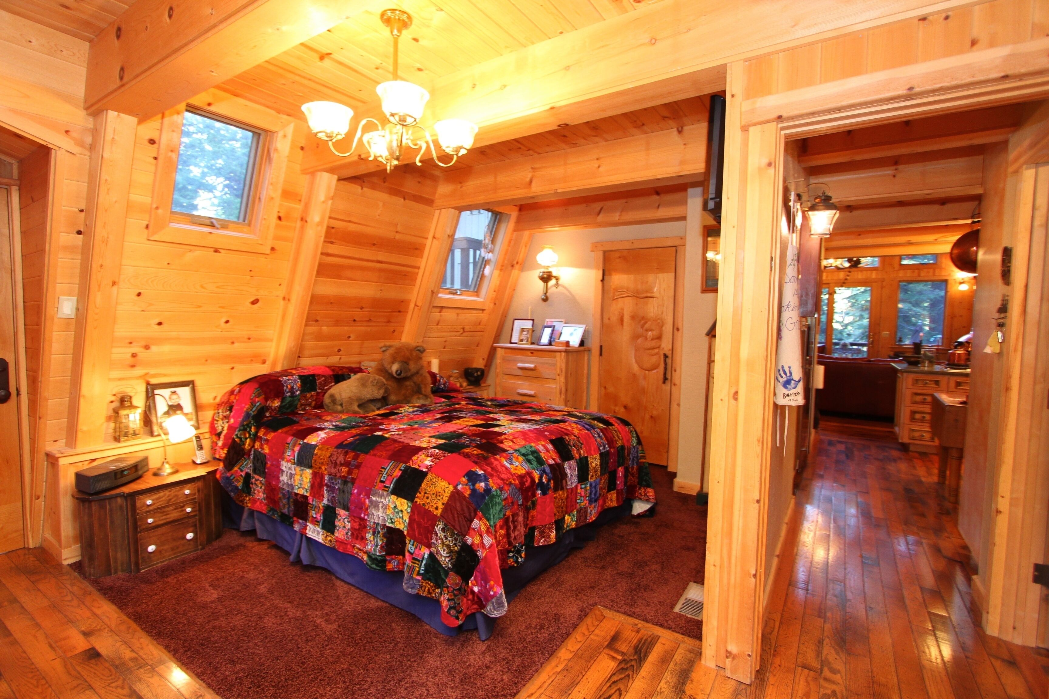 Comfy bedrooms...