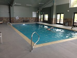 Indoor pool, a heated pool