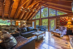 Smart TV, fireplace, video games