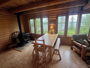 Interior - The Cabin on Baby Lake: Charming Log Cabin Getaway (Hackensack)