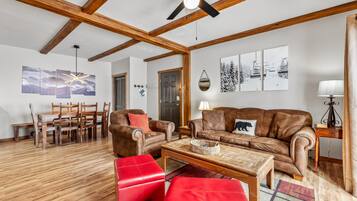 TV, fireplace, table tennis