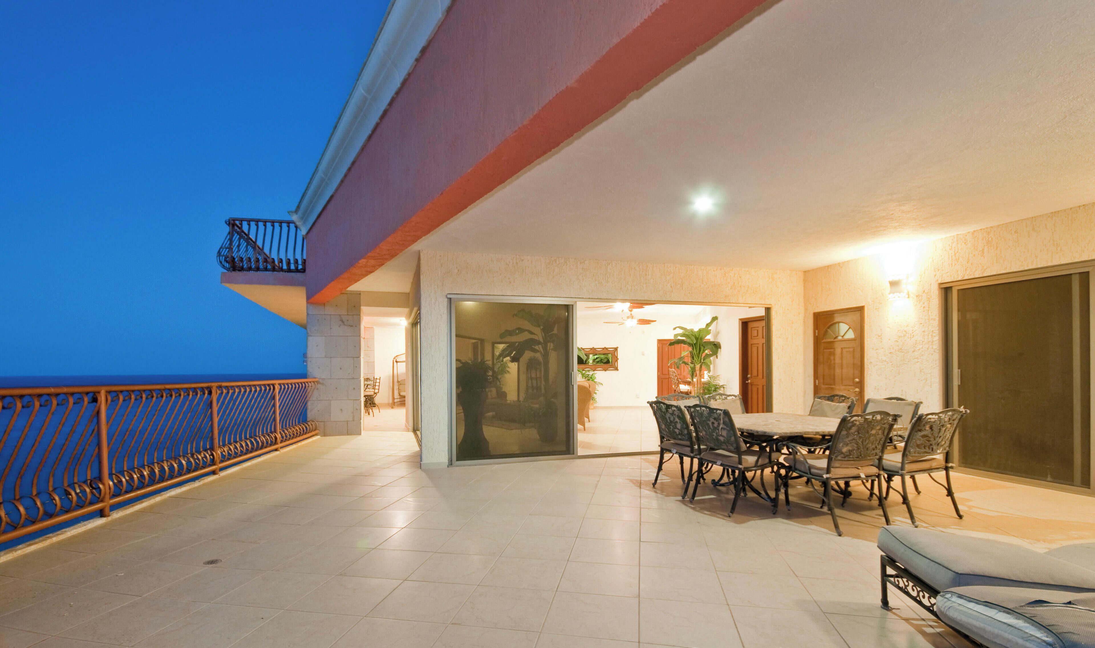 A small portion of the huge balcony - this pic is prior to add a bunch of furn