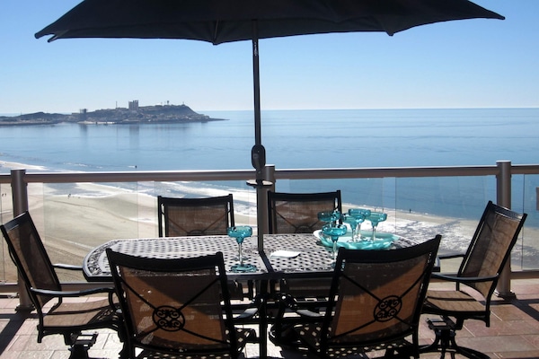 Amazing 24/7 views from our huge Ocean Front balcony