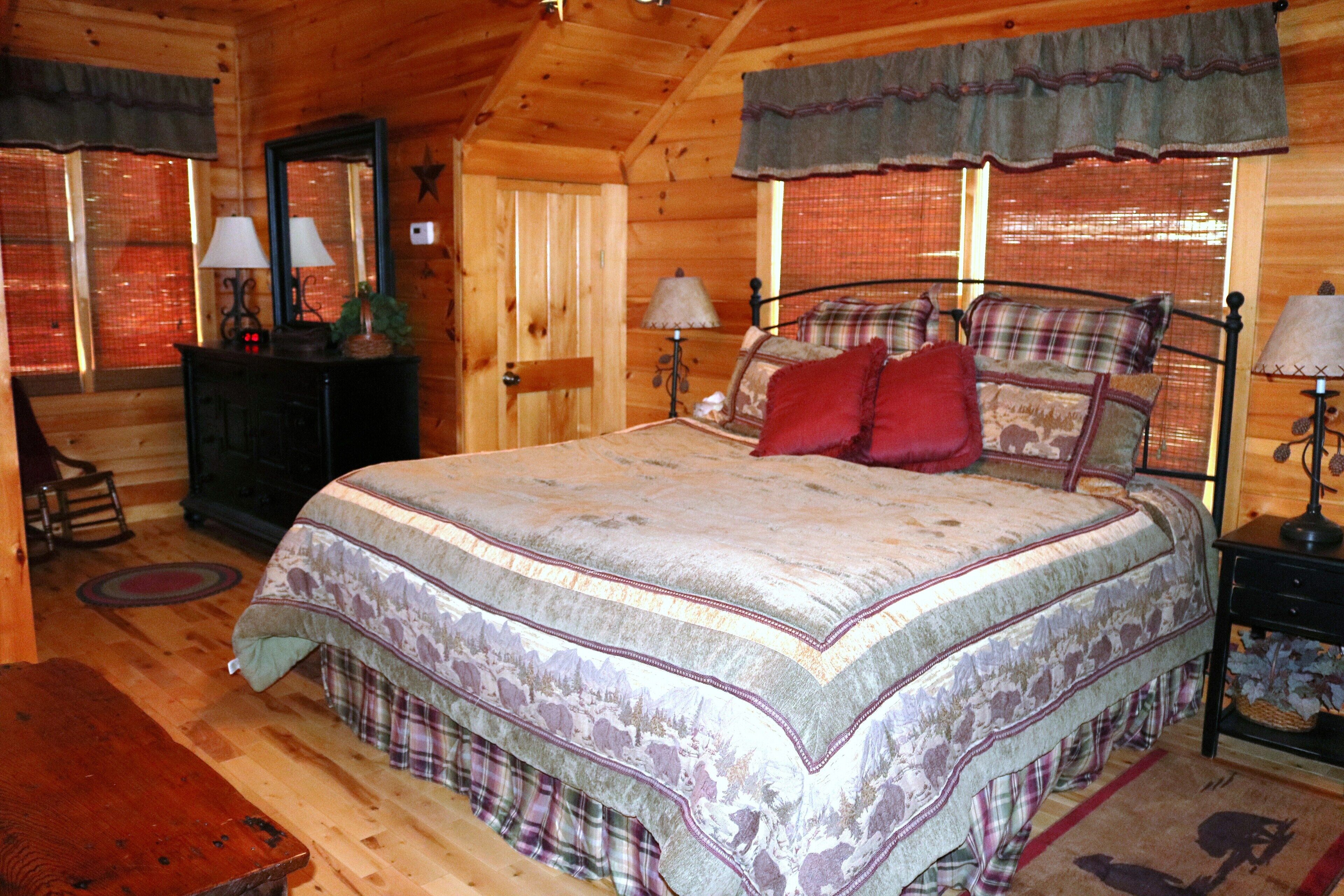 Master bedroom in the loft.