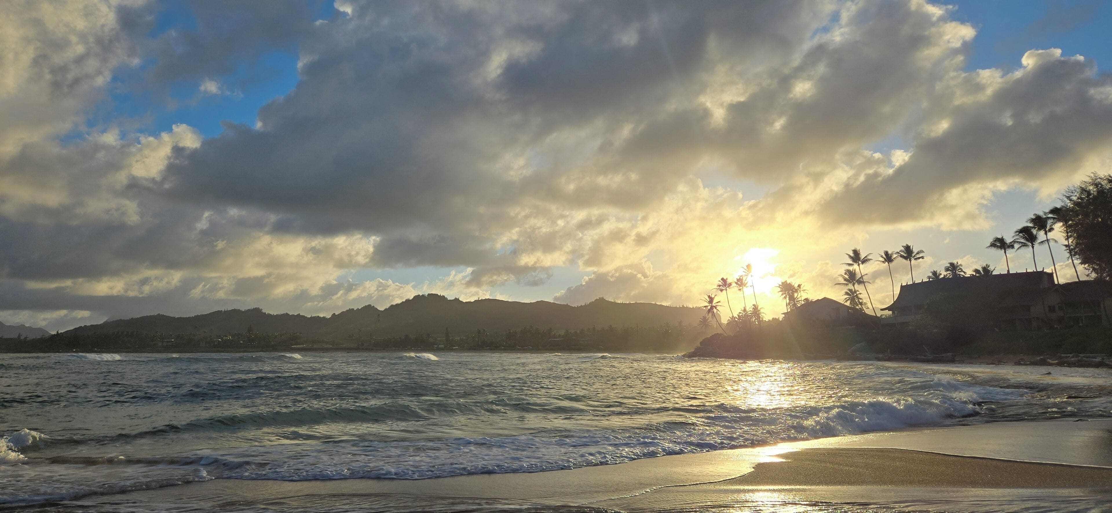 On the beach, beach towels