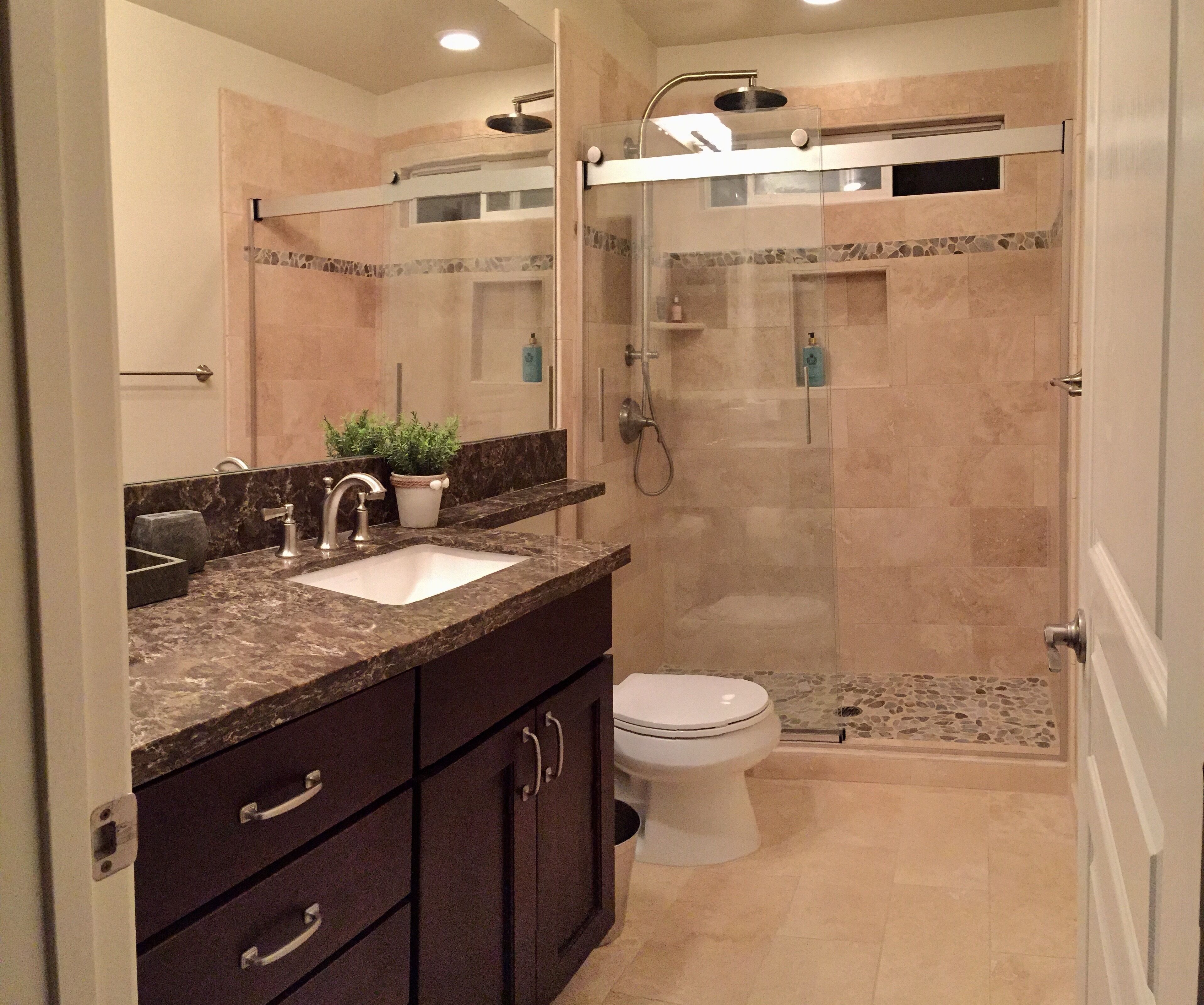 Bathtub, hair dryer, towels, soap