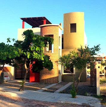 View of Casa from the street entrance