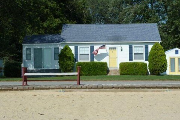 Front of house from beach.