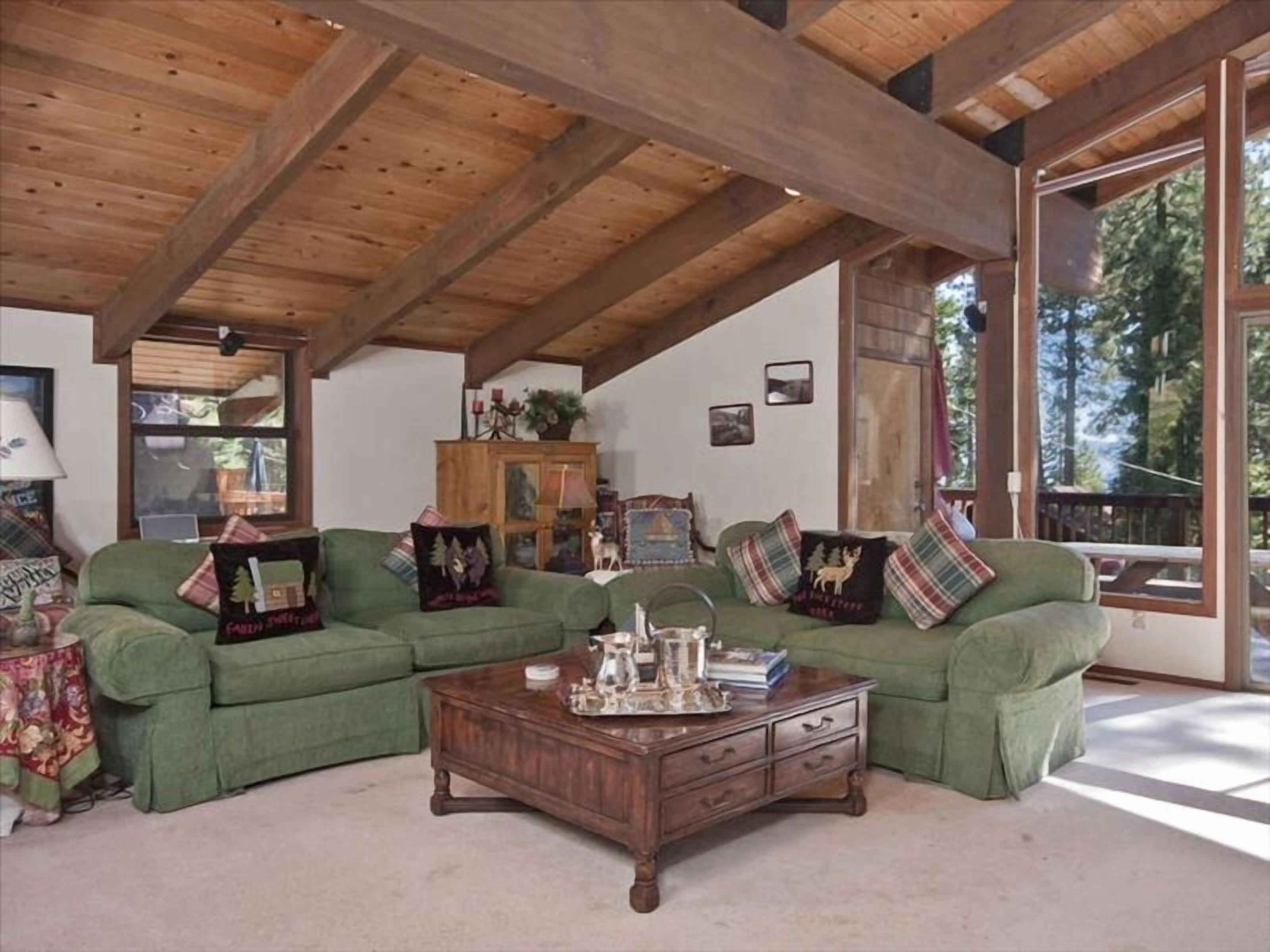 Smart TV, fireplace, video games, DVD player