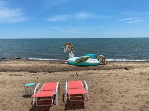Am Strand, Liegestühle