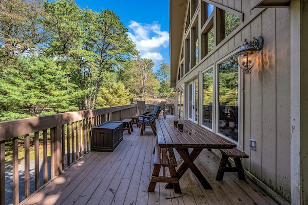 Deck area on second level