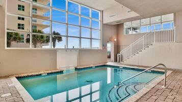 Indoor pool, a heated pool