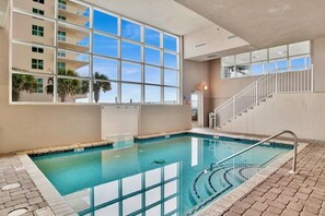 Indoor pool, a heated pool