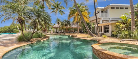 Et oppvarmet basseng