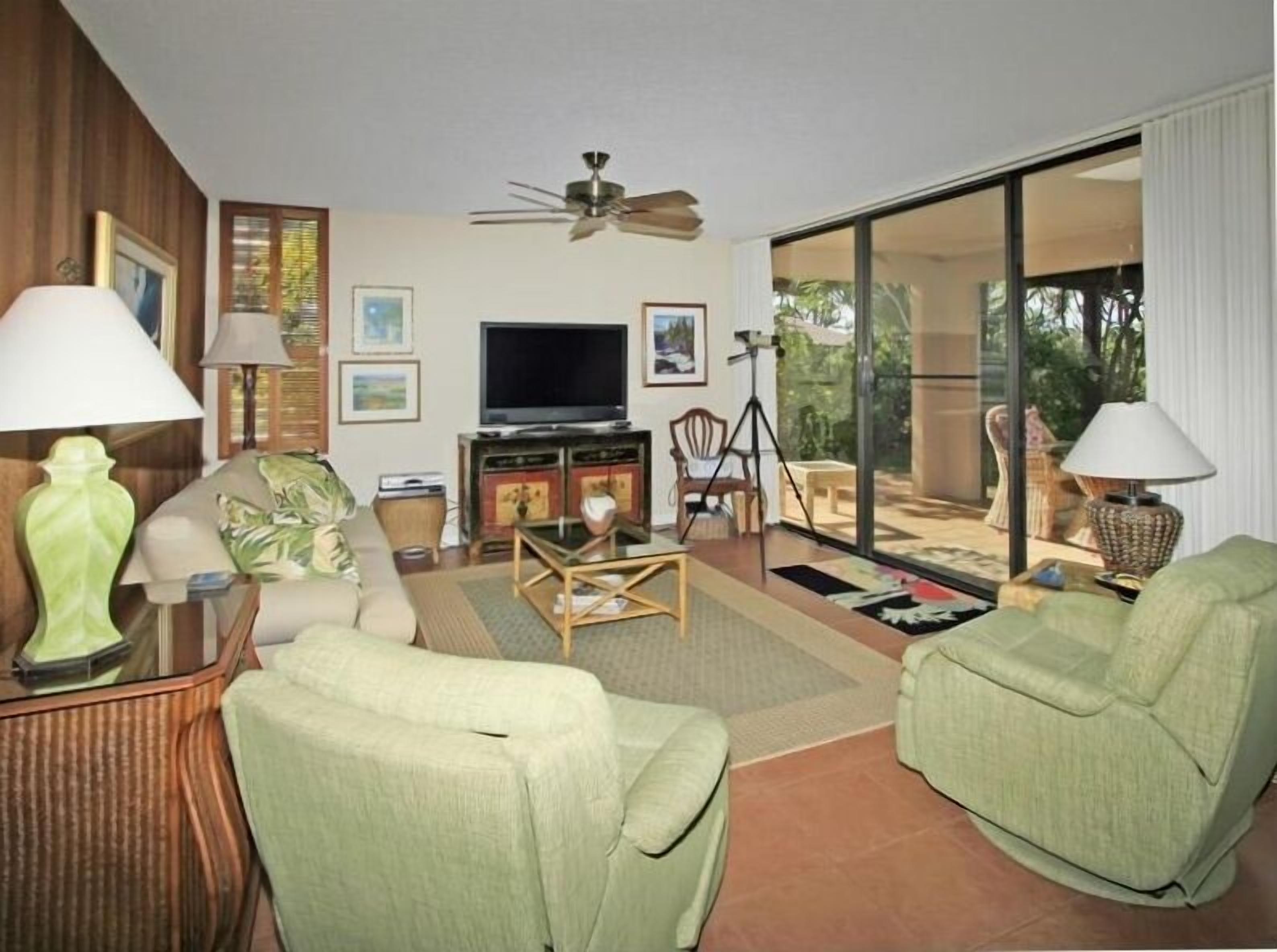 Smart TV, DVD player, books, stereo