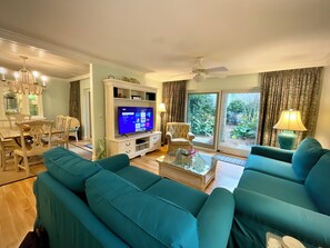 Smart TV, Netflix, DVD player, streaming services