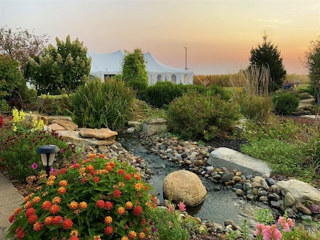 Property grounds. Beautiful Rustic Barn just waiting for you to kick back and relax.