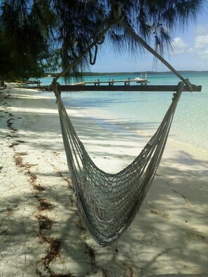 On the beach, sun-loungers - Live Like the Rich and Famous at Our Private Villa on a Secluded Beach (Whale Point)